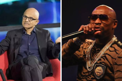 Satya Nadella and Floyd Mayweather